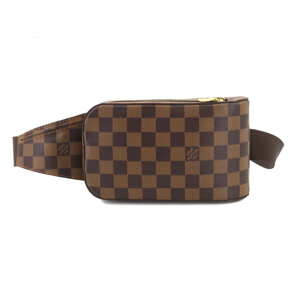 Louis Vuitton Damier Geronimos Body Bag Waist Pouch Ebene Brown