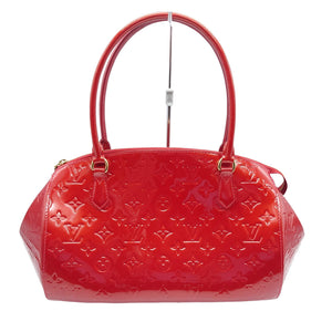 Louis Vuitton Sherwood GM Shoulder Bag Handbag Vernis Monogram Red