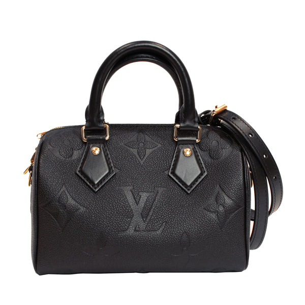 Louis Vuitton Speedy Bandouliere 20 Monogram Implant Monogram Noir