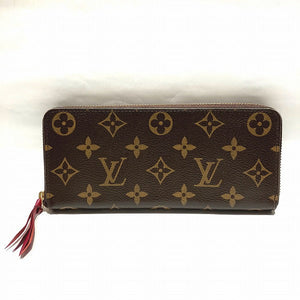 Louis Vuitton Monogram Portefeuille Clemence Fuchsia Wallet Long