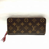Louis Vuitton Monogram Portefeuille Clemence Fuchsia Wallet Long