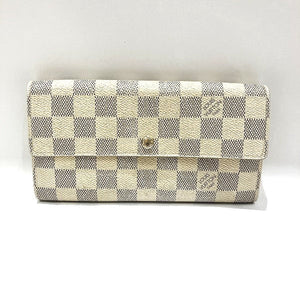 Louis Vuitton Damier Azur Portefeuille Sarah Long Wallet