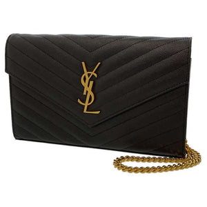 Saint Laurent- Paris Chain Wallet Monogram Crossbody Saint Laurent Black