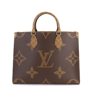 Louis Vuitton Giant Monogram On The Go MM 2 Way Tote Shoulder Bag