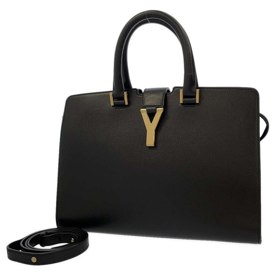 Saint Laurent- Paris Handbag Y Line Cabas Saint Laurent 2way Shoulder Bag Black