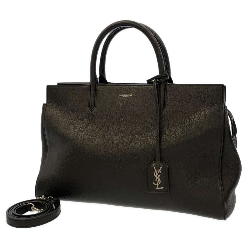 Saint Laurent- Paris Handbag Cover Rive Gauche Bag 2way Shoulder Bag Black