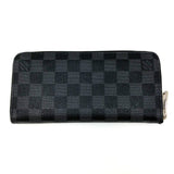 Louis Vuitton Long Wallet Zippy Wallet Vertical Damier Graphite Black