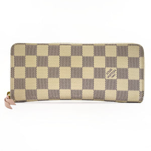 Louis Vuitton Portefeuil Clemence Long Wallet Damier Azur