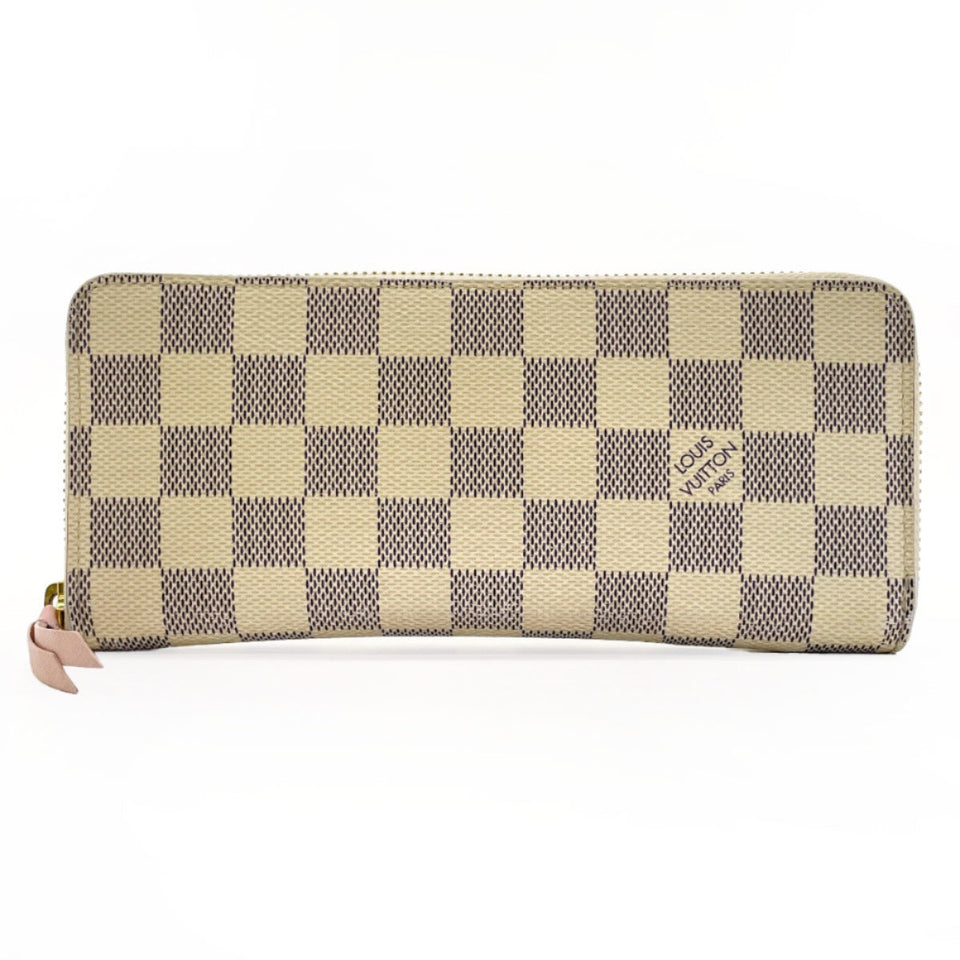 Louis Vuitton Portefeuil Clemence Long Wallet Damier Azur