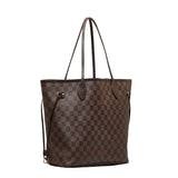 Louis Vuitton Damier Neverfull MM Shoulder Bag Tote Bag Brown