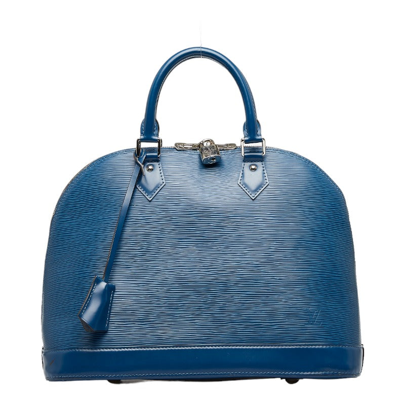 Louis Vuitton Epi Alma MM Handbag Toledo Blue