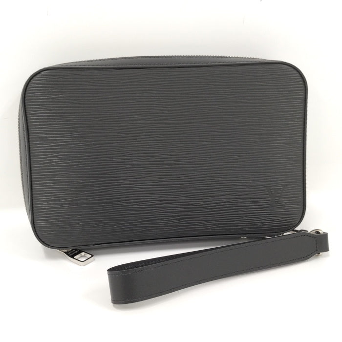 Louis Vuitton Dandy Wallet Round Zipper Long Wallet Clutch Bag Epi Noir