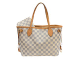 Louis Vuitton Neverfull PM Damier Azur Ivory Coated Canvas Handbag
