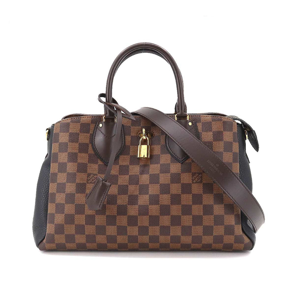 Louis Vuitton Damier Normandy 2 Way Hand Shoulder Bag Ebene Noir
