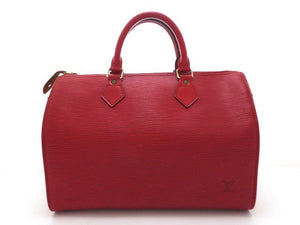 Louis Vuitton Handbag Speedy 30 Epi Castilian Red