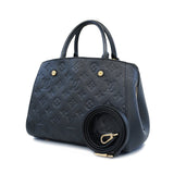 Louis Vuitton Handbag Monogram Emplant Montaigne BB Noir