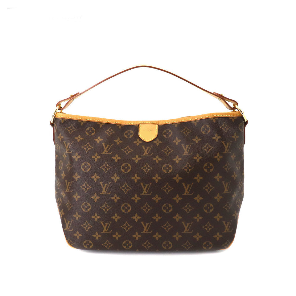 Louis Vuitton Monogram Delightful PM Shoulder Bag Brown Gold Hardware