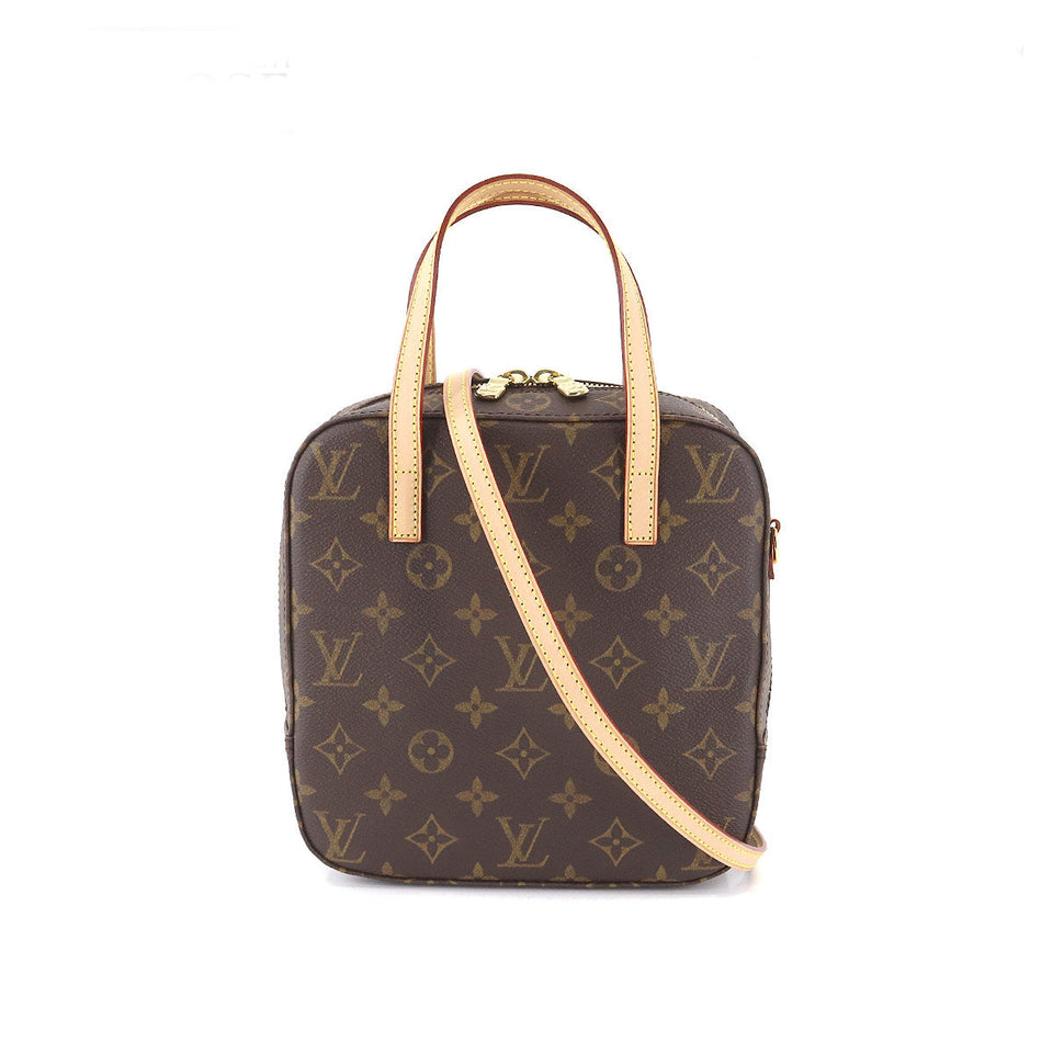 Louis Vuitton Monogram Spontini 2way Hand Shoulder Bag Brown