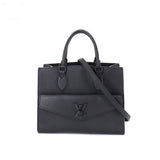 Louis Vuitton Lockme Tote PM 2 Way Shoulder Bag Leather Noir Black