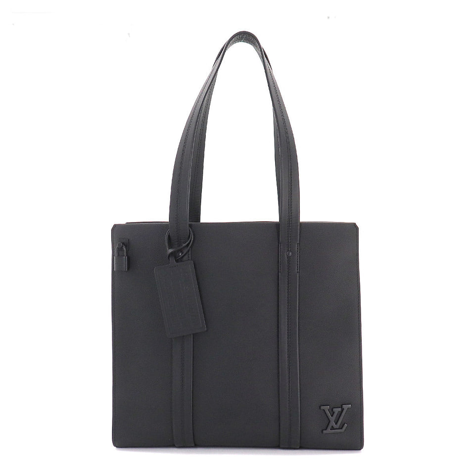 Louis Vuitton Aerogram Takeoff Tote Bag Leather Black