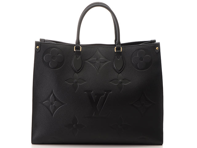 Louis Vuitton On The Go GM Monogram Implant Noir