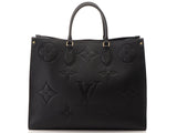 Louis Vuitton On The Go GM Monogram Implant Noir