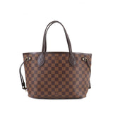 Louis Vuitton Damier Neverfull PM Tote Bag Ebene Brown