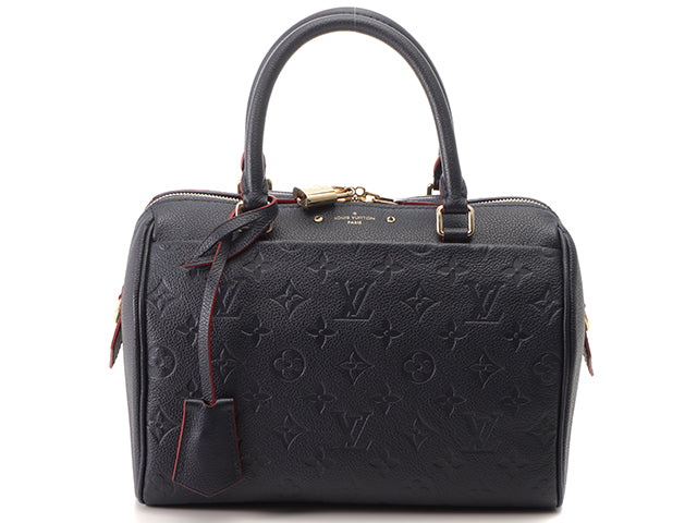 Louis Vuitton Speedy Bandouliere 25 Monogram Implant Marine Rouge