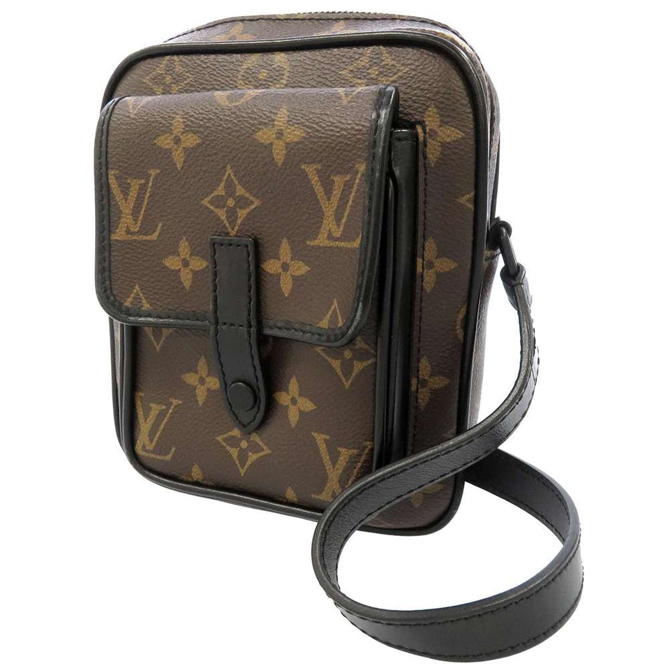 Louis Vuitton Shoulder Bag Monogram Macassar Christopher Wearable Wallet