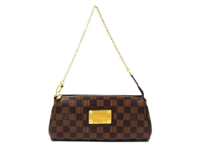 Louis Vuitton Eva Damier 2way Shoulder Bag Chain Pouch Monogram