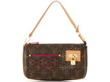Louis Vuitton Pochette Accessoire Monogram Perfo Fuchsia