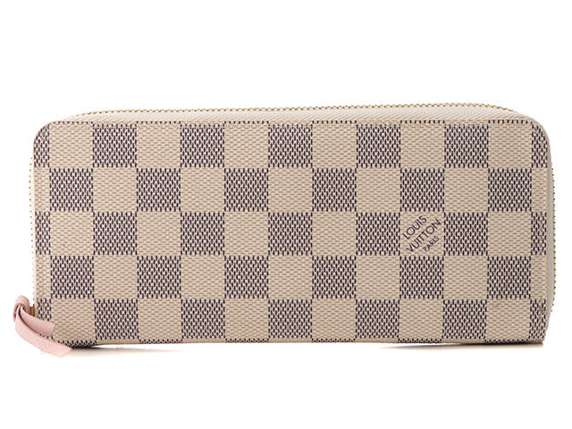 Louis Vuitton Round Long Wallet Portefeuille Clemence Azure