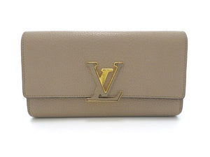 Louis Vuitton Long Wallet Portefeuille Capucines Taurillon Galle
