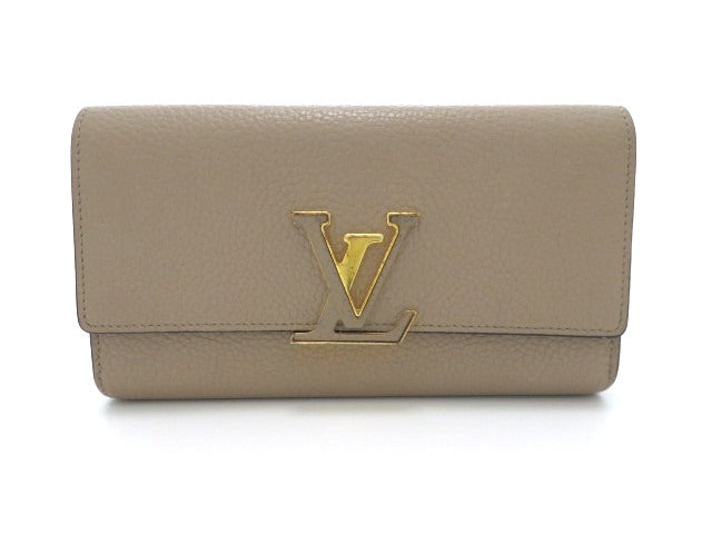 Louis Vuitton Long Wallet Portefeuille Capucines Taurillon Galle