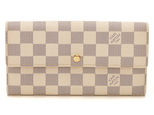 Louis Vuitton Damier Azur Portefeuille Sarah Long Wallet