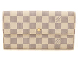 Louis Vuitton Damier Azur Portefeuille Sarah Long Wallet