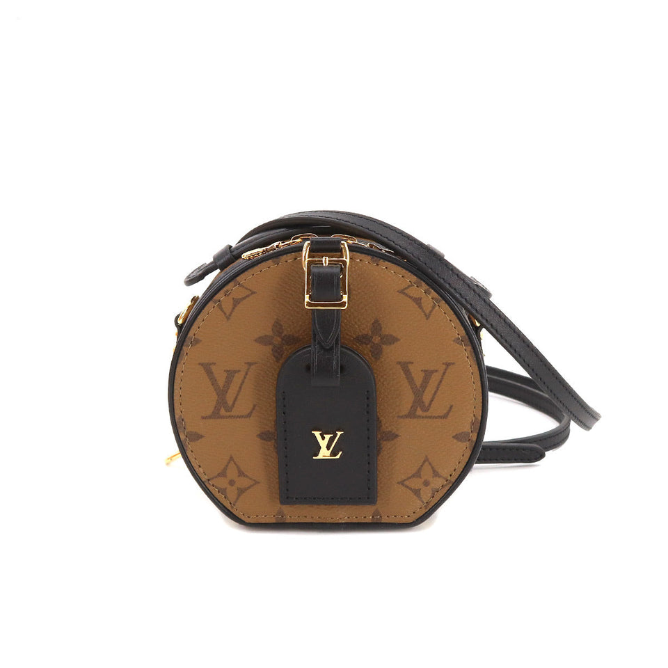 Louis Vuitton Monogram Reverse Mini Boite Chapeau Shoulder Bag Brown