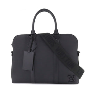 Louis Vuitton Aerogram Takeoff Shoulder Bag Leather Black