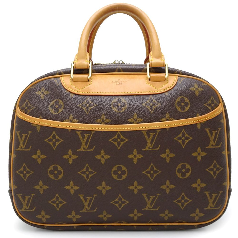Louis Vuitton Monogram Trouville Handbag Brown