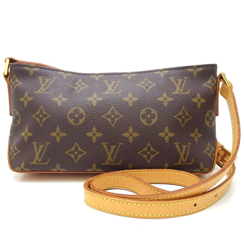 Louis Vuitton Monogram Trotter Shoulder Bag Brown