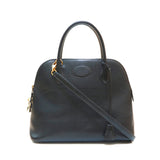 Hermes Bolide 31 G Metal Fittings Handbag ◯x Engraved Ardennes Black