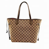 Louis Vuitton Neverfull MM Tote Bag Damier Ebene Brown