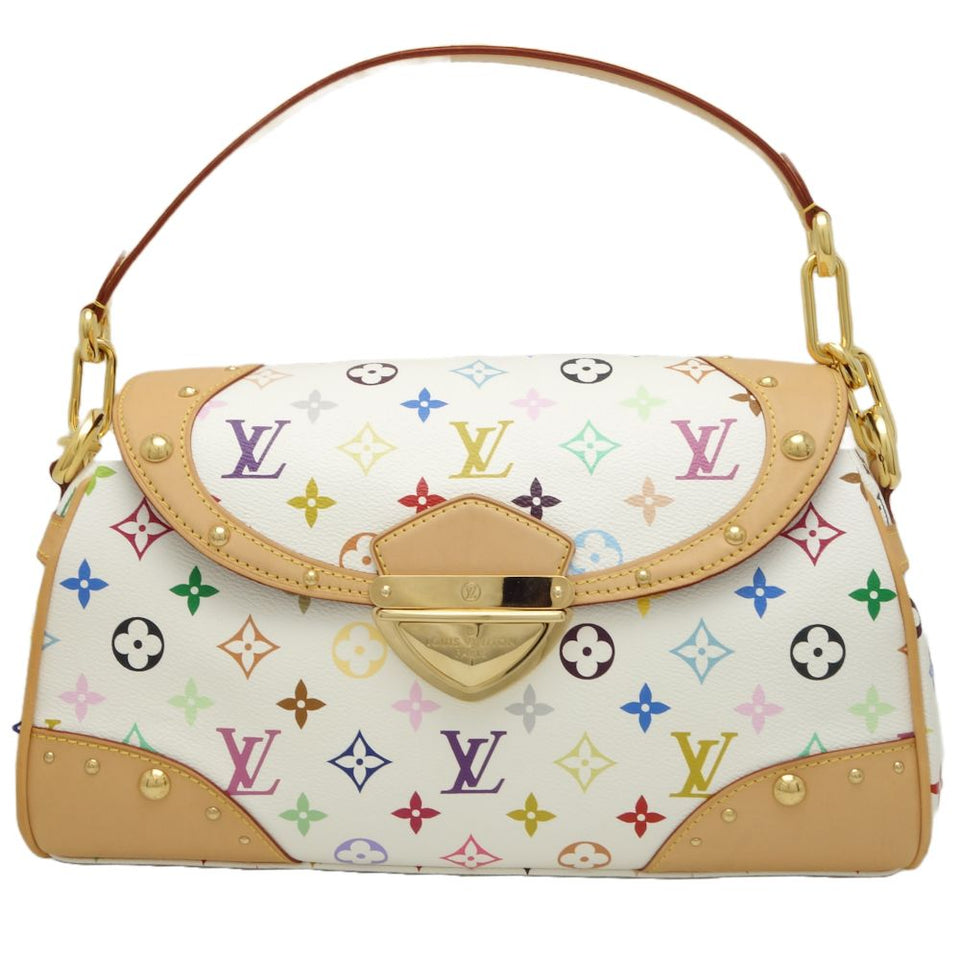 Louis Vuitton Multicolor Beverly MM Shoulder Bag White