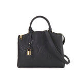 Louis Vuitton Monogram Emplant Petit Palais PM Shoulder Bag Leather