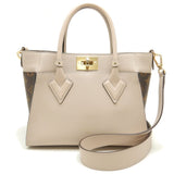 Louis Vuitton On My Side PM Handbag Greige Creme