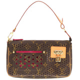 Louis Vuitton Monogram Perfo Pochette Accessoire Fuchsia Handbag