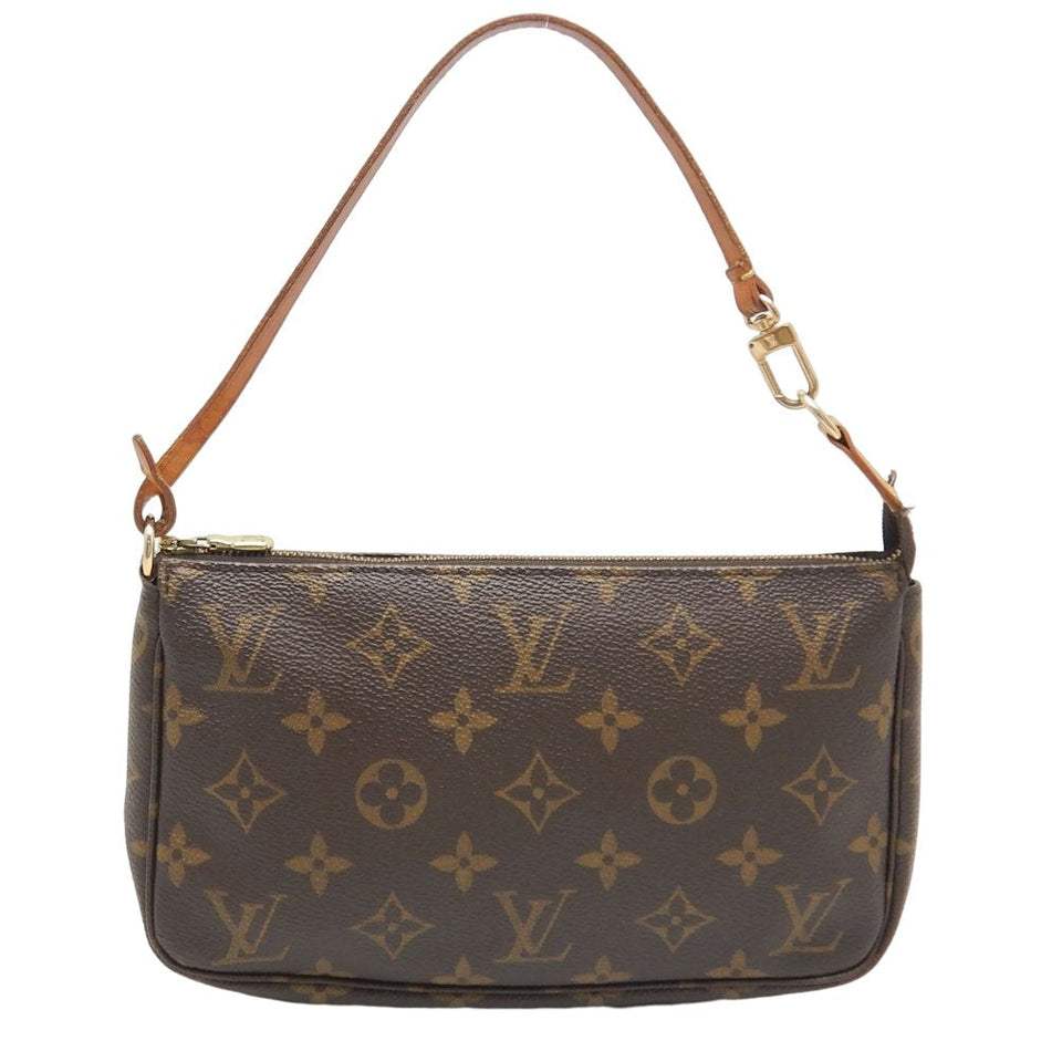 Louis Vuitton Monogram Pochette Accessoire Handbag Accessory Pouch Brown
