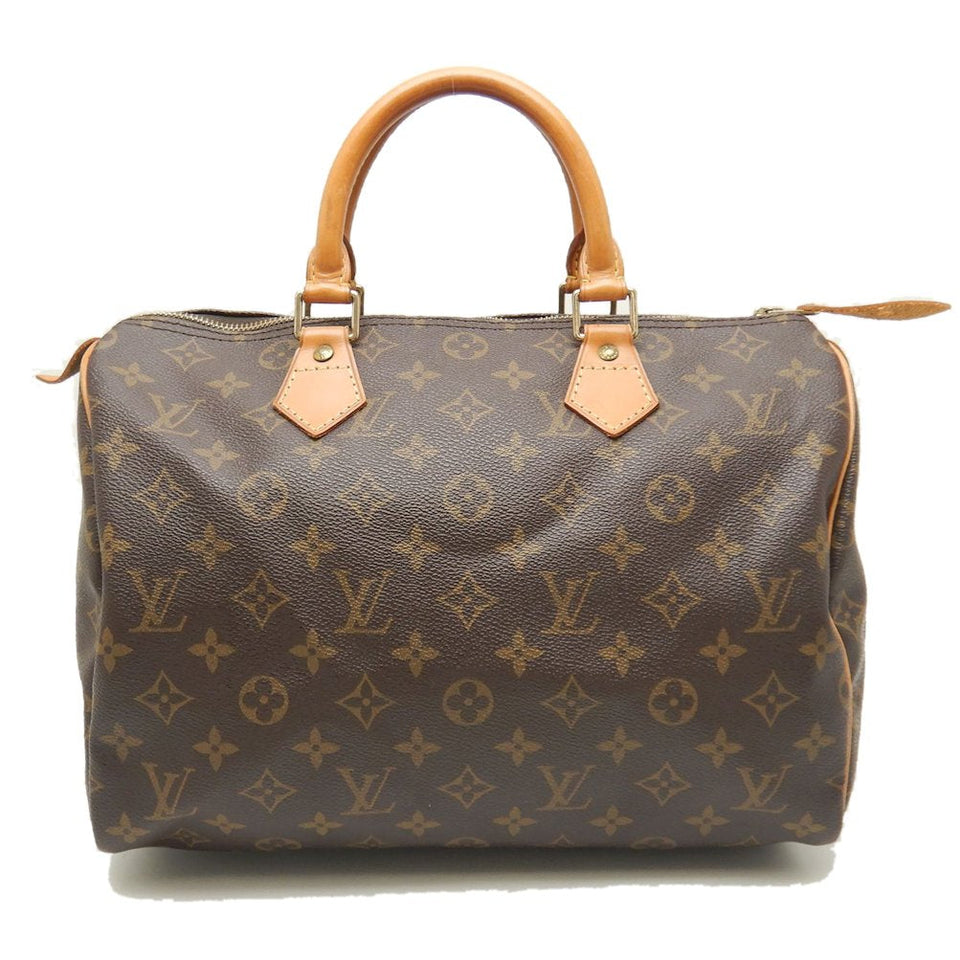 Louis Vuitton Monogram  Speedy 30 Handbag Brown