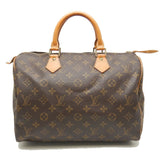 Louis Vuitton Monogram  Speedy 30 Handbag Brown
