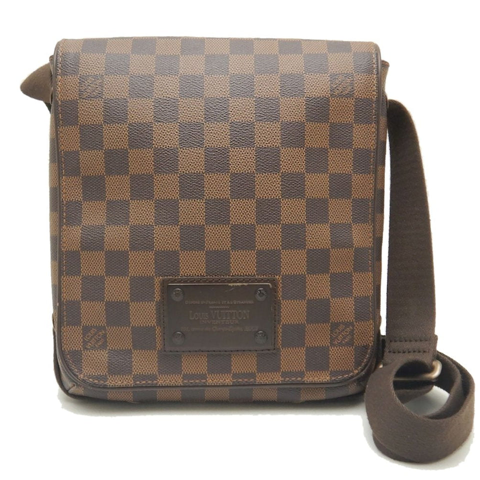Louis Vuitton Damier Brooklyn PM Shoulder Bag Ebene